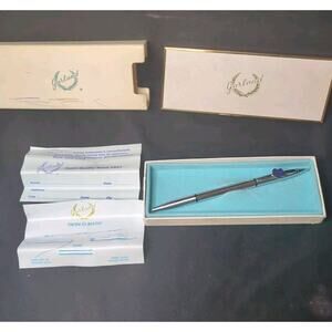 Vtg Garland Twin-O-Matic Chrome Pen for Pratt & Whitney Aircraft 1925-1975 50th